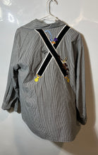Load image into Gallery viewer, Warner Bros. Womens Black Gray Looney Tunes Long Sleeve Button-Up Shirt Size M
