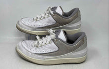 Load image into Gallery viewer, Nike Mens Air Jordan 2 Retro Low White Gray Low Top Lace-Up Sneaker Shoes Size 9
