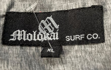 Load image into Gallery viewer, Molokai Surf Co. Mens Gray Printed Short Sleeve Button-Up Shirt Size XL
