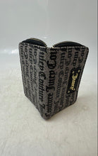 Load image into Gallery viewer, Juicy Couture Womens Gray Black Signature Print Accordion Zip-Around Wallet
