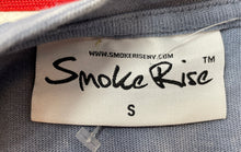 Load image into Gallery viewer, Smoke Rise Mens Blue Cotton Studded Short Sleeve Graphic T-Shirt Size S
