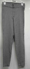 Load image into Gallery viewer, Zara Womens Black White Mini Houndstooth Flat Front Skinny Leg Dress Pants Sz S
