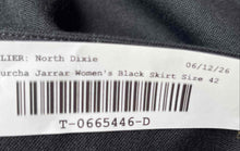Load image into Gallery viewer, Bouchra Jarrar Womens Black Side Zip Straight And Pencil Skirt Size 42

