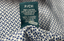 Load image into Gallery viewer, Perry Ellis Mens Blue Printed Lightweight Short Sleeve Button-Up Shirt Size S
