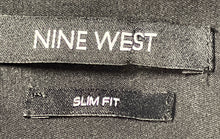 Load image into Gallery viewer, Nine West Mens Black Long Sleeve Slim Fit Dress Shirt Size M 15-15.5 32/33
