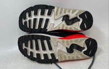 Load image into Gallery viewer, Nike Kids Air Max 90 EZ Wolf Gray Bright Crimson Lace-Up Sneaker Shoes Size 4.5Y
