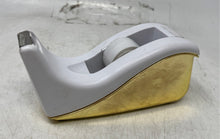 Load image into Gallery viewer, Scotch C60 Golden White Two Tone Desktop Tape Dispenser With Cutter
