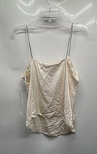 Load image into Gallery viewer, H&amp;M Womens White Square Neck Rhinestone Straps Pullover Camisole Top Size L
