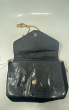 Load image into Gallery viewer, Jimmy Choo Parfums Womens Black Glitter Chain Strap Clutch Crossbody Purse

