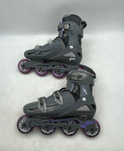 Load image into Gallery viewer, Roller Derby Mens Gray Ratchet Buckle Ankle Inline Skates Size 6-9
