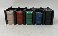 Load image into Gallery viewer, Texas Hold'em Poker Set Game 200 Chips Cards &amp; Dice Pre Owned No Graded
