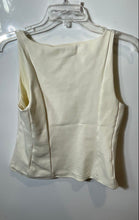 Load image into Gallery viewer, Express Womens White Sleeveless Wide Strap V-Neck Lined Tank Top Size Small
