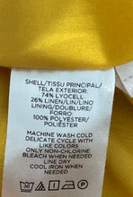 Load image into Gallery viewer, Ann Taylor Womens White Yellow Floral Sleeveless Button Front Shift Dress Size 2

