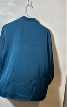 Load image into Gallery viewer, Anne Klein Womens Blue Collared Long Sleeve Button-Up Shirt Size Large
