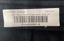 Load image into Gallery viewer, Ann Taylor Womens Black Flat Front Skinny Leg Side Zip Ankle Pants Size 10
