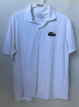 Load image into Gallery viewer, Lacoste Unisex White Loose Fit Short Sleeve Collared Polo Shirt Size Medium
