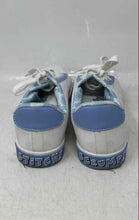 Load image into Gallery viewer, Disney Lilo &amp; Stitch Womens White Blue Leather Lace-Up Sneaker Shoes Size 9
