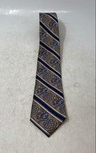 Load image into Gallery viewer, Pronto Uomo Mens Blue Multicolor Floral Silk Keeper Loop Designer Tie
