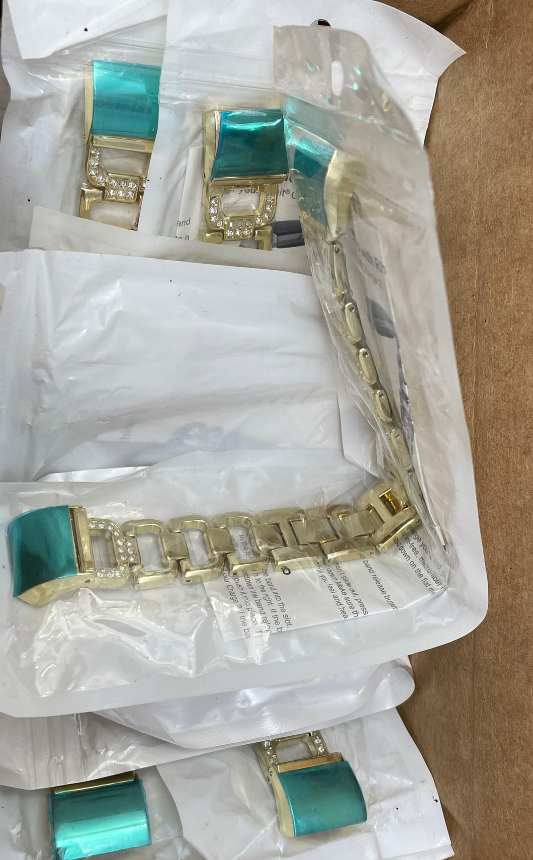 4Lb 1.2Oz Alloy Band with Rhinestones For your Fitbit Charge 2 (26Pcs).