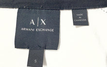 Load image into Gallery viewer, Armani Exchange Mens White Textured Short Sleeve Collared Polo Shirt Size Small
