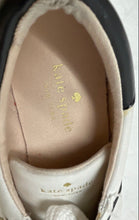 Load image into Gallery viewer, Kate Spade New York Womens White Black Leather Low Top Sneakers Shoes Size 6.5
