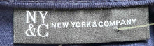 Load image into Gallery viewer, New York &amp; Company Womens Blue Sleeveless Round Neck Fit &amp; Flare Dress Size LT
