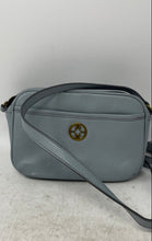 Load image into Gallery viewer, Fossil Womens Blue Leather Inner Pockets Adjustable Strap Crossbody Bag
