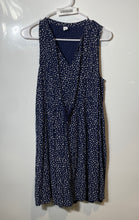 Load image into Gallery viewer, Old Navy Womens Blue White Printed Sleeveless V-Neck A-Line Dress Size Medium
