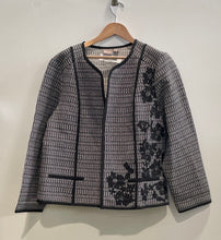 Load image into Gallery viewer, Chico's Womens Multicolor Floral Embroidered Long Sleeve Open Front Jacket Sz 3
