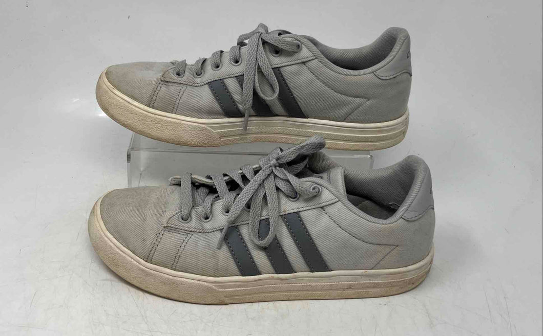 Adidas Mens Daily 2.0 DB0283 Gray White Low Top Lace-Up Sneaker Shoes Size 7.5