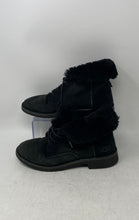 Load image into Gallery viewer, Ugg Womens Quincy 1012359 Black Round Toe Lace-Up Ankle Boot Size 7
