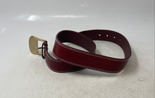 Load image into Gallery viewer, Michael Kors Womens Red Genuine Leather Adjustable Dress Belt Size Medium
