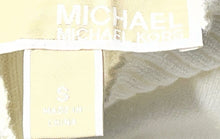 Load image into Gallery viewer, Michael Kors Womens White Knitted Mock Neck Cold Shoulder Blouse Top Size S
