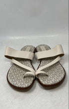 Load image into Gallery viewer, Michael Kors Womens Beige Signature Print Slip-On Flat Thong Sandals Size 10 M
