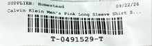 Load image into Gallery viewer, Calvin Klein Mens Pink Striped Extra Slim-Fit Long Sleeve Dress Shirt Size XL

