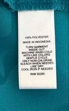 Load image into Gallery viewer, Express Womens Blue V-Neck Long Sleeve Blouse Top Size Medium
