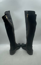 Load image into Gallery viewer, Michael Kors Womens Bromley Black Leather Knee-High Riding Boots Size 10M
