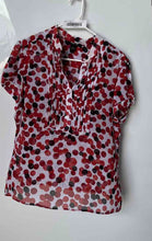 Load image into Gallery viewer, Style &amp; Co. Womens Multicolor Short Sleeve Button Front Blouse Top Size 14
