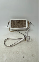 Load image into Gallery viewer, Anne Klein Womens Brown White Signature Print Adjustable Strap Crossbody Bag
