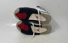 Load image into Gallery viewer, Nike Kids Air Jordan 4 Retro IB4171-100 White Black Sneaker Shoes Size 4Y
