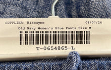 Load image into Gallery viewer, Old Navy Womens Blue High Rise Wide Leg Ankle Pants Size Medium
