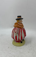 Load image into Gallery viewer, Vintage Porcelain Ruffle Collar Striped Costume Clown Mini Statue Figurine
