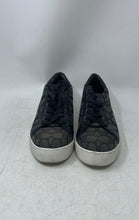 Load image into Gallery viewer, Coach Womens Paddy Black Gray Signature Print Platform Sneaker Shoes Size 8 B
