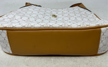 Load image into Gallery viewer, Nanette Lepore Womens Maxene Beige Brown Monogram Inner Pockets Shoulder Bag
