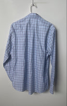 Load image into Gallery viewer, Brooks Brothers Mens Blue Printed Long Sleeve Collared Button-Up Shirt Size M
