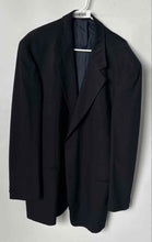 Load image into Gallery viewer, Hugo Boss Mens Blue Wool Pockets Long Sleeve Two-Button Blazer Size 48R
