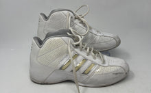 Load image into Gallery viewer, Adidas Kids Team Feather G07014 White Mid Top Lace-Up Sneaker Shoes Size 5.5

