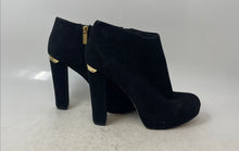 Load image into Gallery viewer, Michael Kors Womens Haven Black Suede Side-Zip Platform Booties Size 8M
