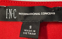 Load image into Gallery viewer, INC International Concepts Womens Red Sleeveless Blouse Top Size Small With Tag
