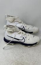 Load image into Gallery viewer, Nike Mens Alpha Huarache NXT MCS White Blue Lace-Up Baseball Cleats Size 8.5

